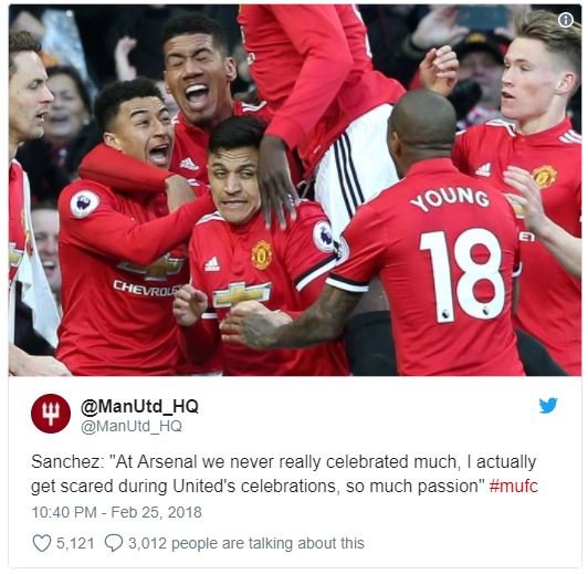 4oung 18 manutd_hq manutd hq sanchez at arsenal we never really celebrated much