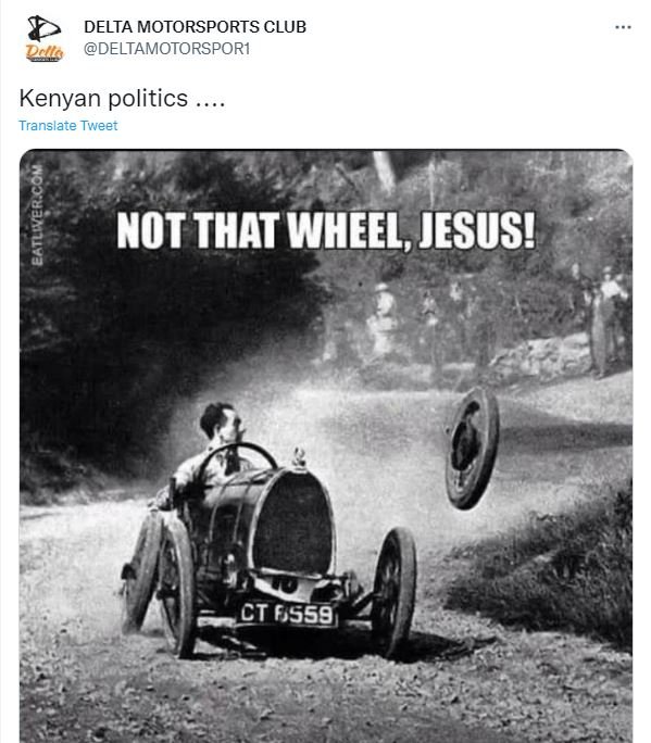 Delta motorsports club pslg deltamotorspori kenyan politics translate tweer not