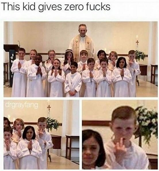 This kid gives zero fucks argrevlanng