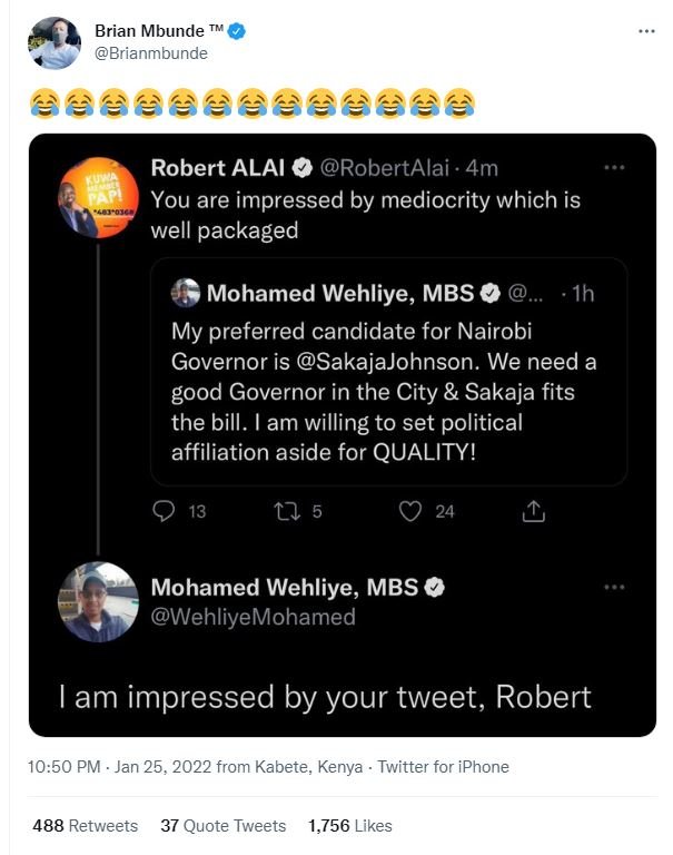 Brian Mbunde Brianmbunde Geeeaaaaa0 Robert ALAI RobertAlai 4m You are impressed