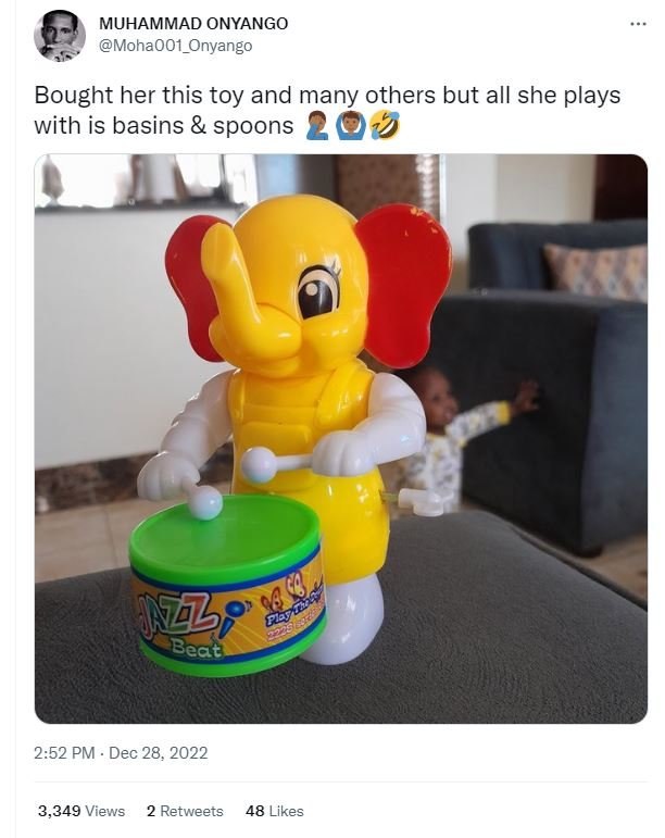 Muhammad onyango mohaoo1_onyango bought her this toy and many others but all she