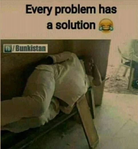 Every problem has a solution Bunkistan