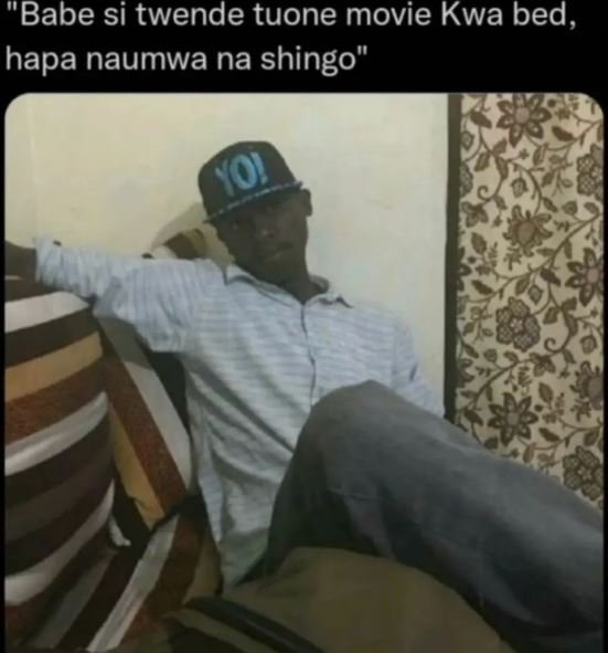 Babe si twende tuone movie kwa bed hapa naumwa na shingo 40l