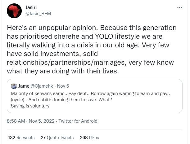 Jasiri jasiri_bfm here's an unpopular opinion. because this generation has prior