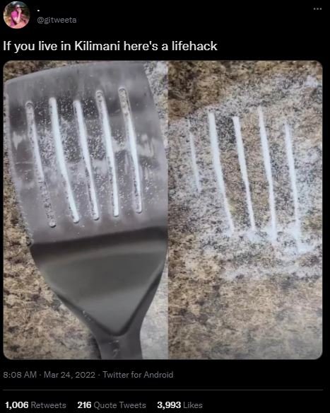 eitweeta If you live in Kilimani here's a lifehack 8.08 AM Mar 24, Twitter for A