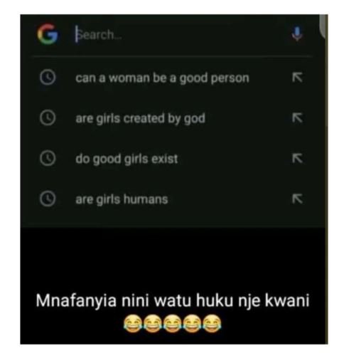 Learch can awoman be 0 good person are girls created by god do good glrls exlst