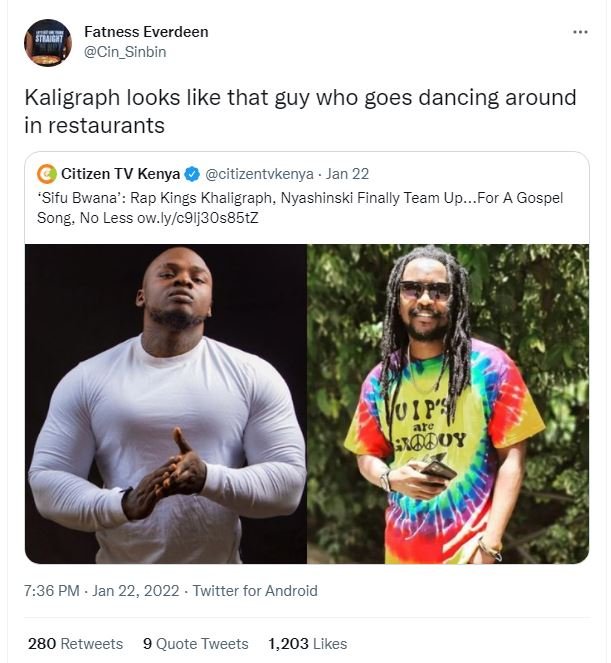 Fatness Everdeen Cin_Sinbin Kaligraph looks like that guy who goes dancing aroun