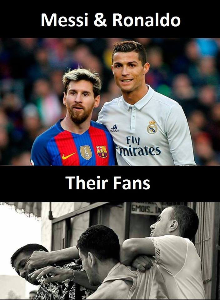 Messi ronaldo fly iirates their fans emois _