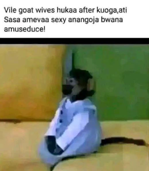 Vile goat wives hukaa after kuoga,ati sasa amevaa sexy anangoja bwana amuseducel