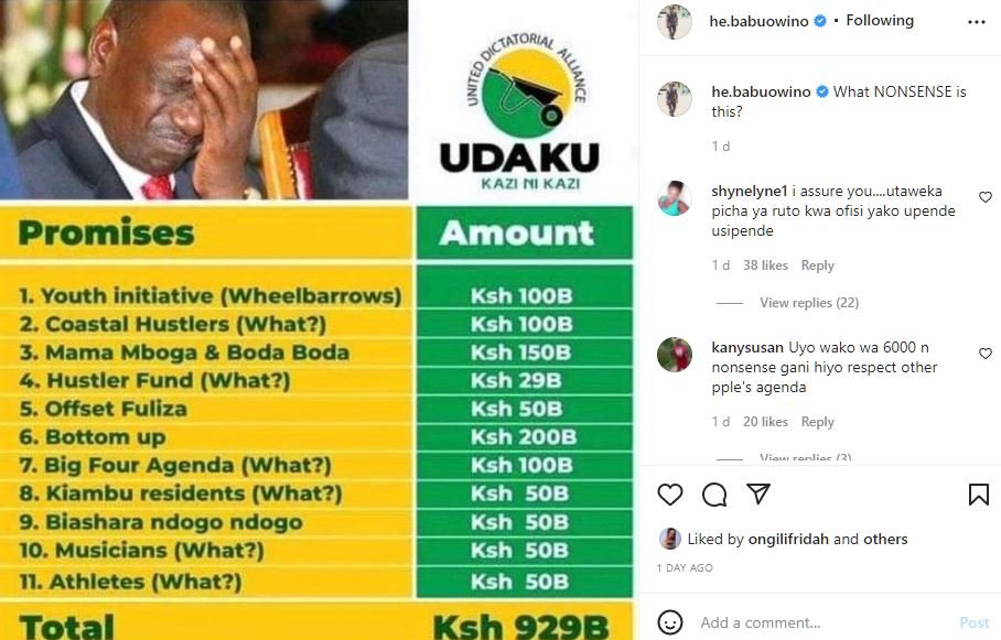 he.babuowino Following he babuowino this? What NONSENSE UDAKU Kazini Kazi shynel