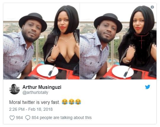 Arthur musinguzi arthurtotally moral twitter is very fast 2.26 pm feb 18, 984 85