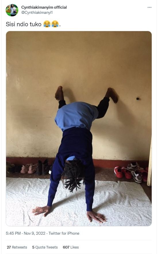 Cynthiakimanyim official cynthiakimanyil sisi ndio tuko 5.45 pm nov 9, twitter f
