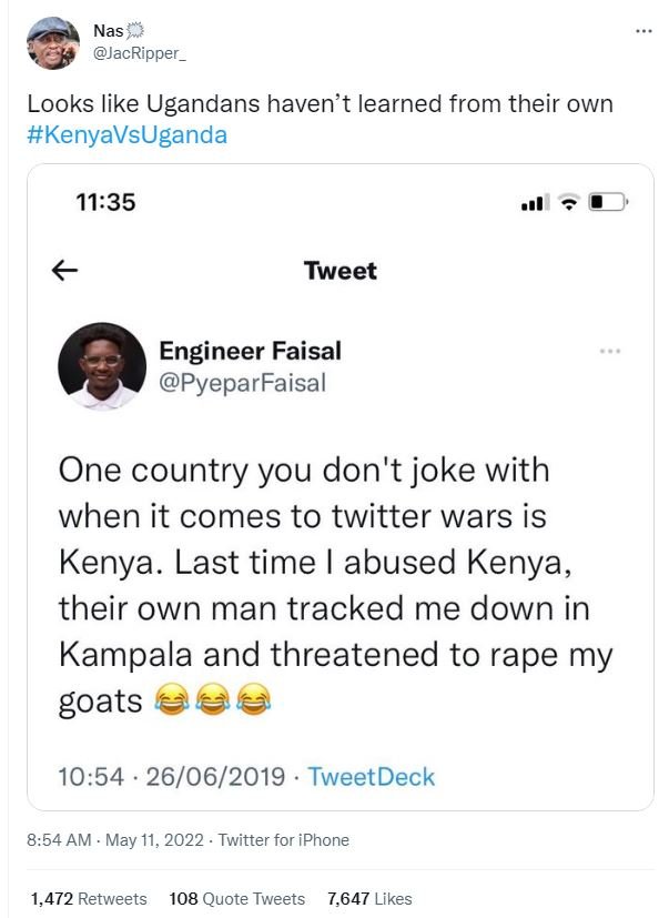 Nas jacripper _ looks like ugandans haven't learned from their own kenyavsuganda