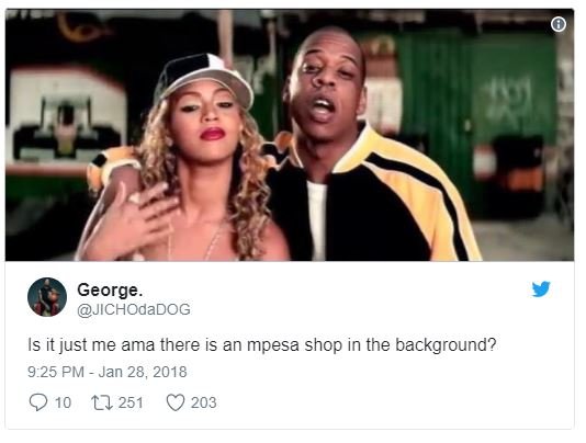 George. jichodadog is it just me ama there is an mpesa shop in the background? 9