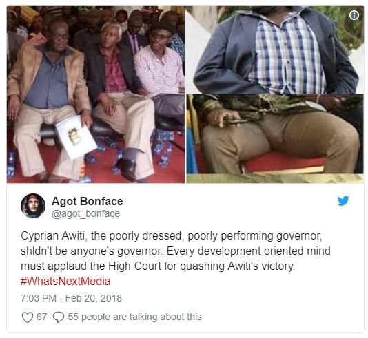 Agot bonface agot_bonface cyprian awiti, the poorly dressed poorly performing go