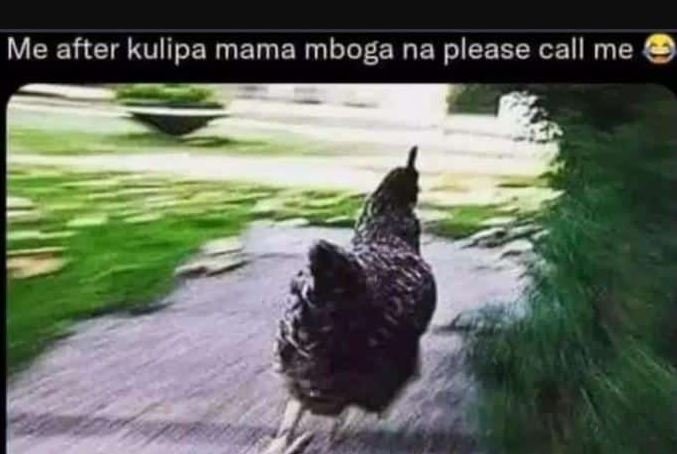 Me after kulipa mama mboga na please call me