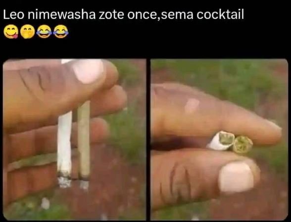 Leo nimewasha zote once,sema cocktail