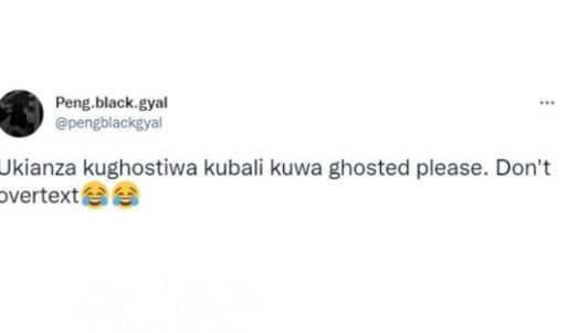 Pengblackgyal pengplackgyal ukianza kughostiwa kubali kuwa ghosted please. don't