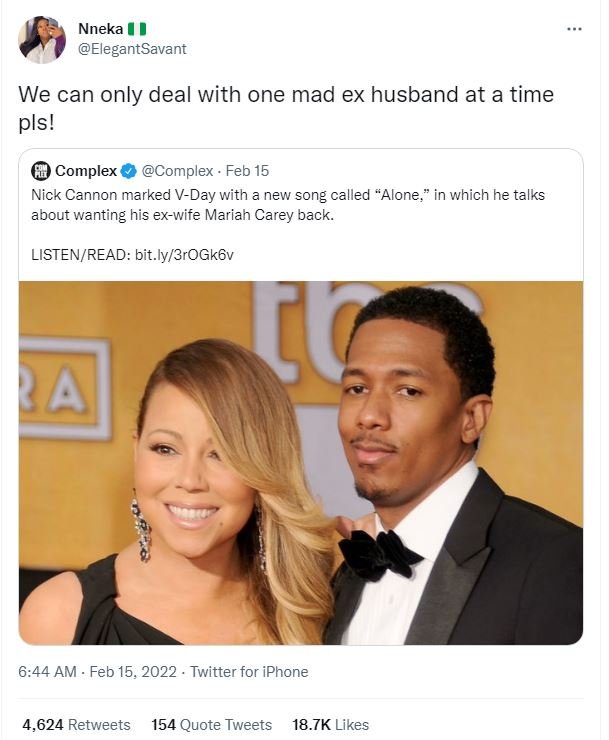 Nneka ElegantSavant We can only deal with one mad ex husband at a time pls! Comp