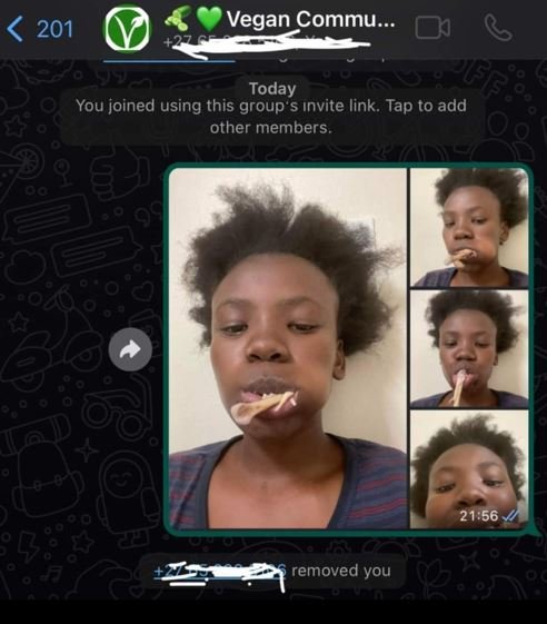 201 vegan commu_ today you joined using this group' s ınvite link. tap to add ot