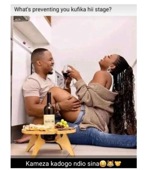 Whats preventing you kufika hii stage? kameza kadogo ndio sina