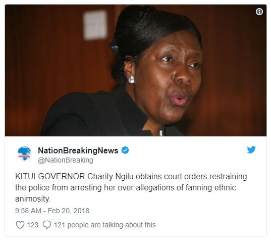 Nationbreakingnews nationbreaking kitui governor charity ngilu obtains court ord