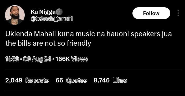 Ku nigga tekashi_tanufí follow ukienda mahali kuna music na hauoni speakers jua