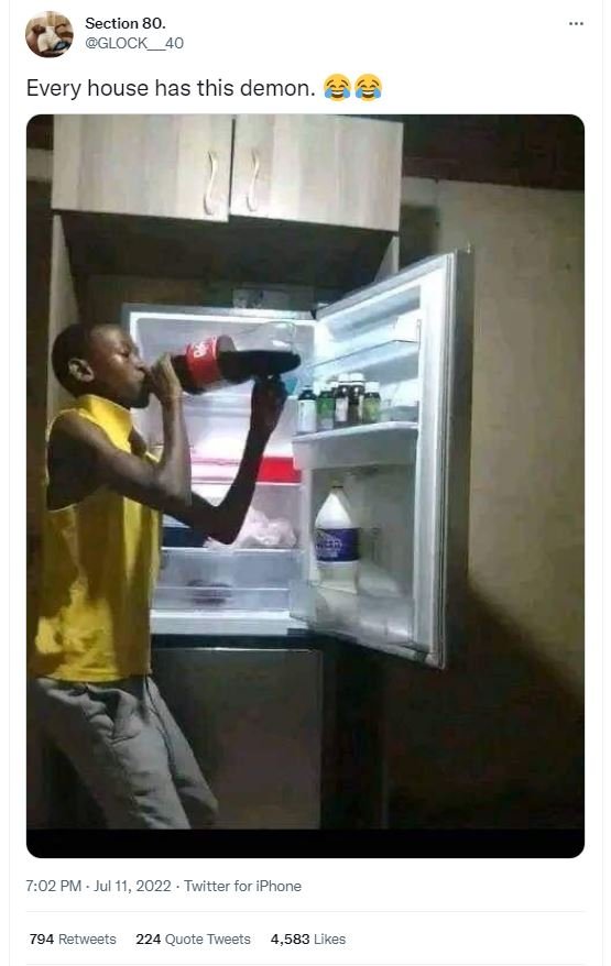 Section 80. glock 40 every house has this demon. 7.02 pm jul 11. twitter for iph