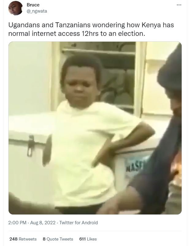 Bruce ngwata ugandans and tanzanians wondering how kenya has normal internet acc