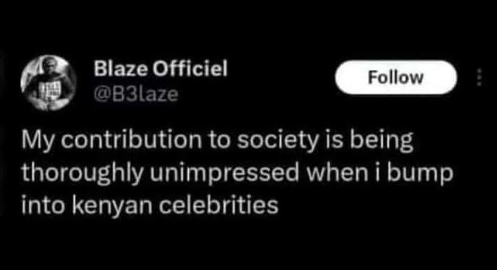Blaze officiel b3laze follow my contribution to society is being thoroughly unim