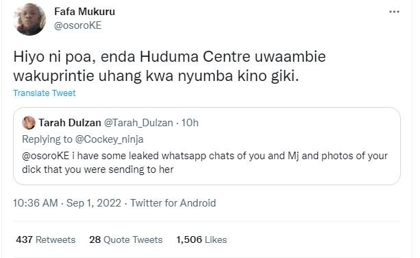 Fafa mukuru osoroke hiyo ni poa, enda huduma centre uwaambie wakuprintie uhang k