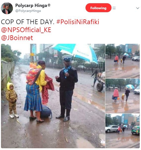 Polycarp hinga polycarphinga following cop of the day. polisinirafiki npsofficia