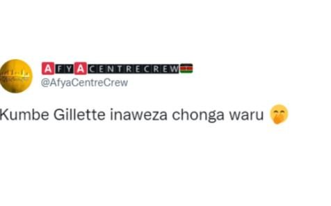 Regrev atyacentrecrew kumbe gillette inaweza chonga waru
