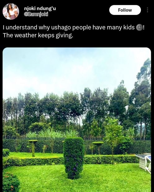 Njoki ndung'u amnfoki follow understand why ushago people have many kids the wea