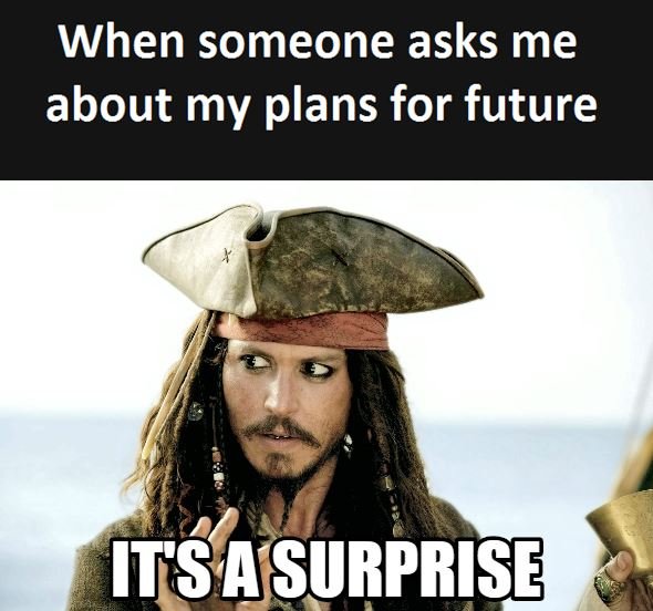 When someone asks me about my plans for future itsasurprisg