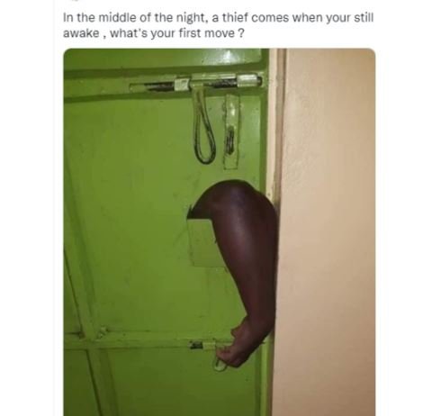 In the midale of the night . thief comes when your still awake what's your first