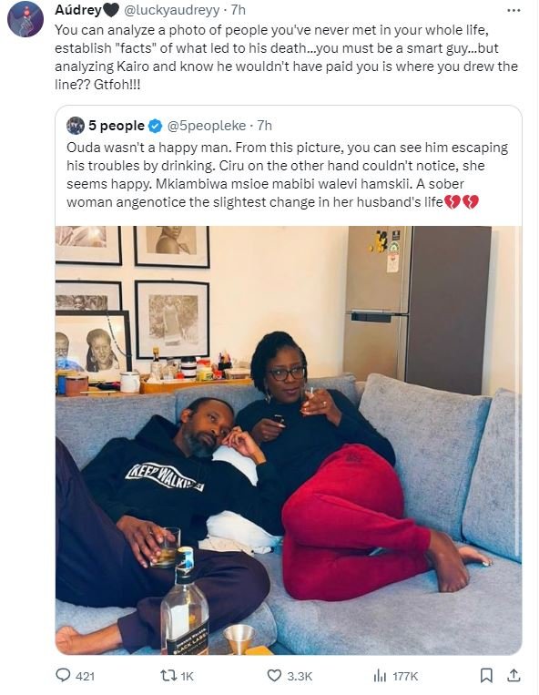 Audrey' luckyaudreyy you can analyze a photo of people you've never met in your