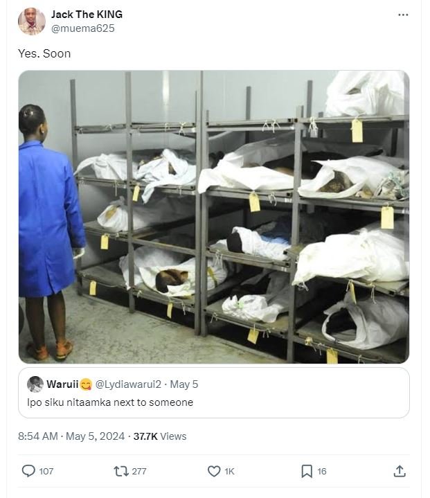 Jack the king muema625 yes. soon waruii lydiawarui2 may 5 ipo siku nitaamka next