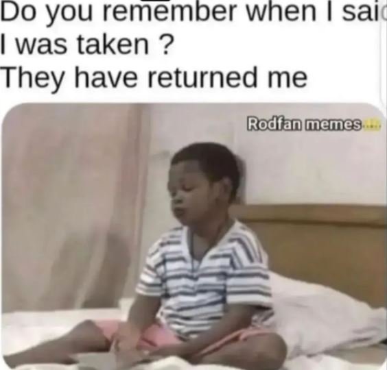 Do you remember when sai was taken ? they have returned me rodfan memes
