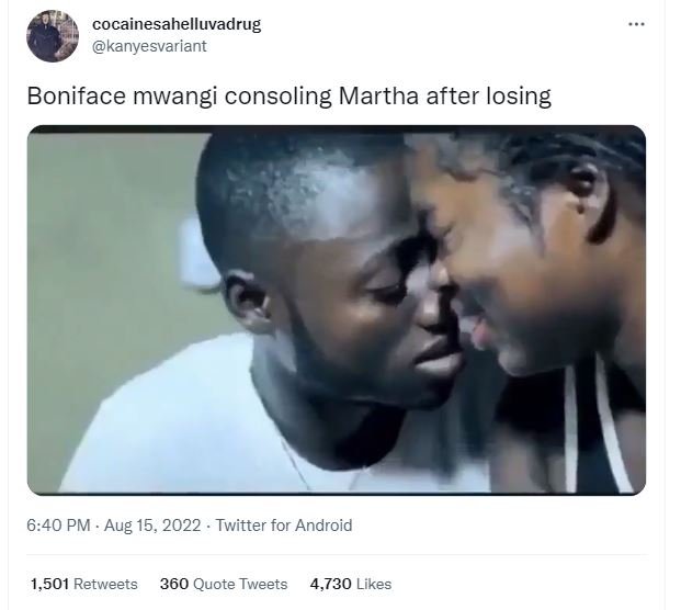 Cocainesahelluvadrug kanyesvariant boniface mwangi consoling martha after iosing