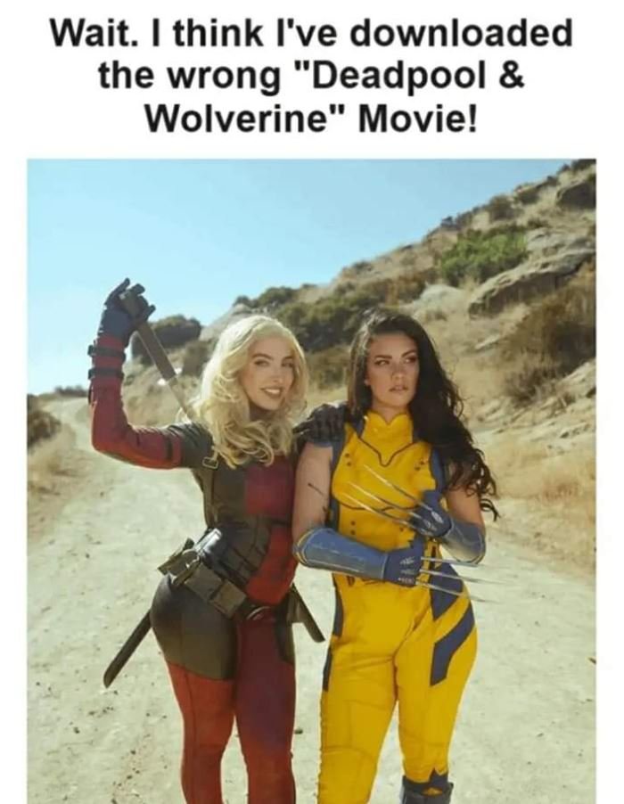 Wait. think l've downloaded the wrong deadpool wolverine movie!