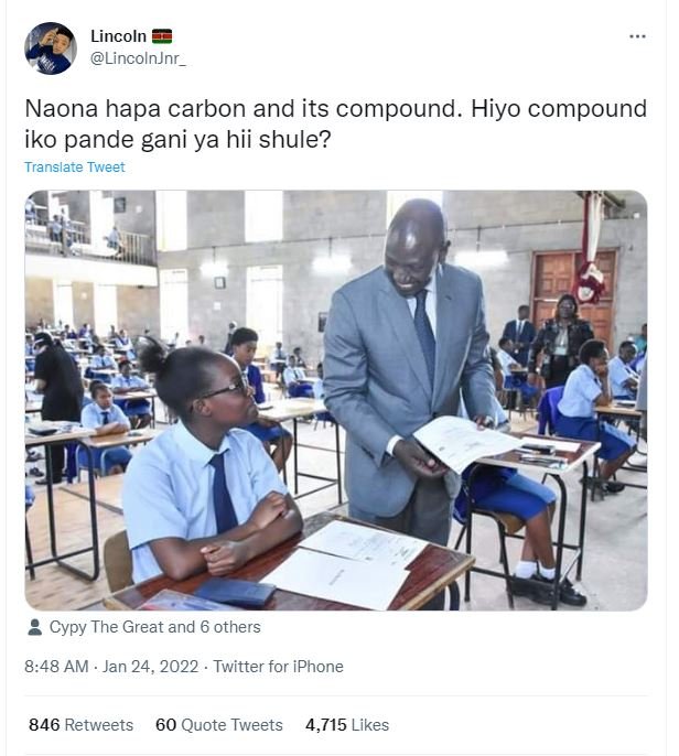 Lincoln LincolnJnr_ Naona hapa carbon and its compound. Hiyo compound iko pande