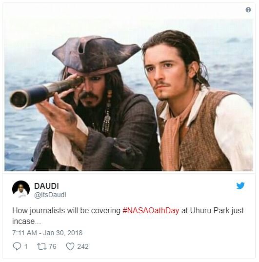 Daudi itsdaudi how journalists will be covering nasaoathday at uhuru park just i