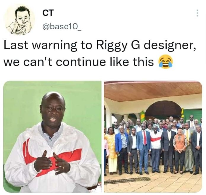 Ct base1o last warning to riggy g designer we can't continue like this
