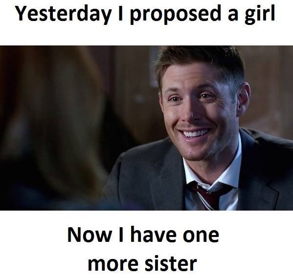 Yesterday i proposed a girl now have one more sister