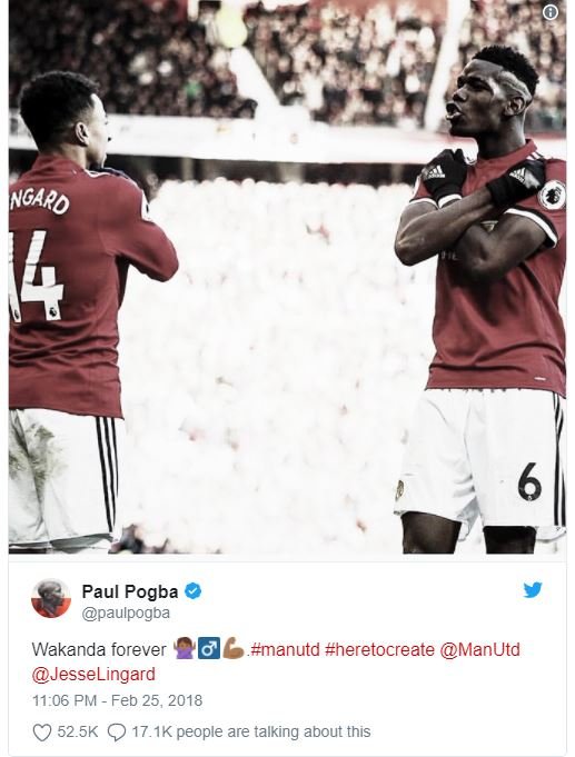 Paul pogba paulpogba wakanda forever manutd heretocreate manutd jesselingard 110