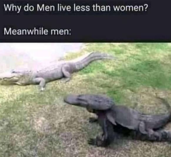 Why do Men live less than women? Meanwhile men