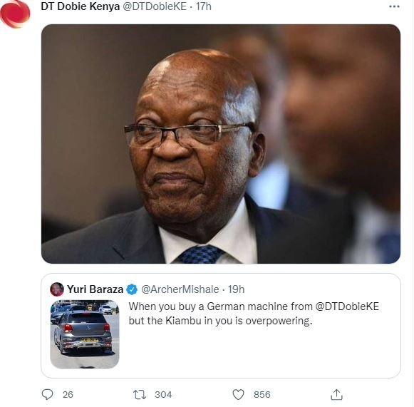 Dt dobie kenya dtdobieke 17h yuri baraza archermishale 19h when you ouy german m