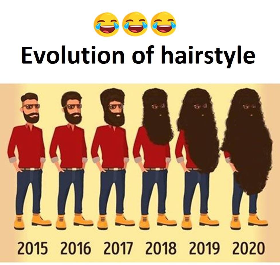 Evolution of hairstyle