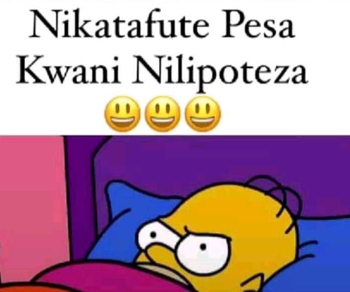 Nikatafute pesa kwani nilipoteza